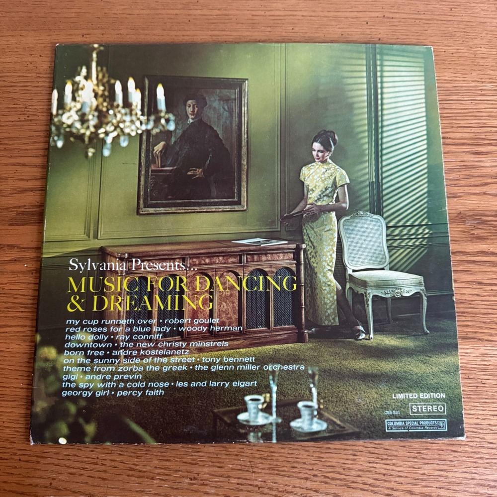Sylvania Music for Dancing and Dreaming Vinyl Record LP‎ Columbia